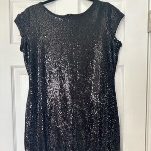 Black Sequins Dress